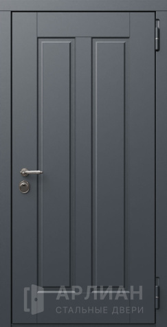 Фото «Темная входная дверь премиум с филенчатой отделкой МДФ №800»