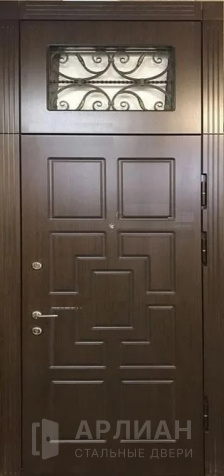 Фото «Железная дверь остекленная фрамугой усиленная №29»