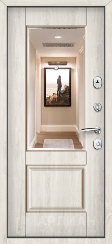 Фото №2 «Дверь с молдингами и скрытыми петлями №46»